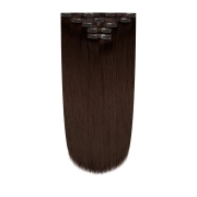 Włosy naturalne doczepiane Seria MAGIC Bezszwowe Ukryte Clip In 50cm 120 gram - Kolor #4 Średni Brąz