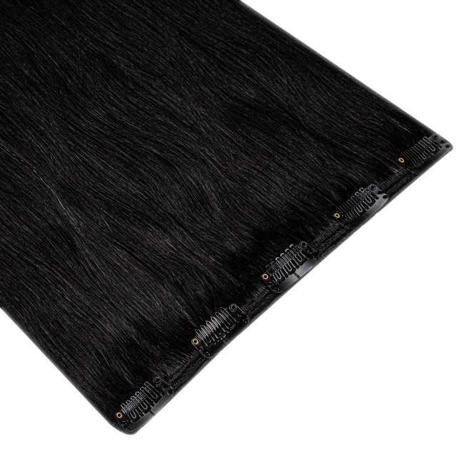 Włosy naturalne doczepiane Clip In 60cm 60 gram - kolor #1