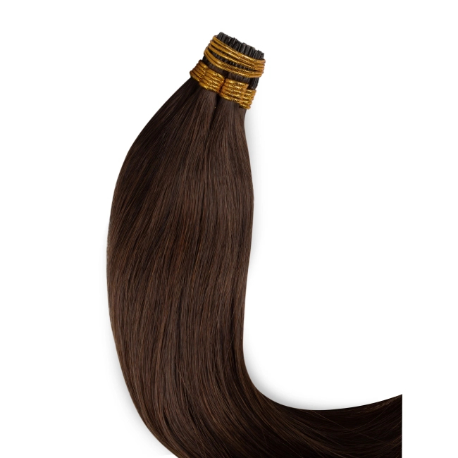 Włosy naturalne doczepiane na ringi 50cm 0,8g - kolor #2