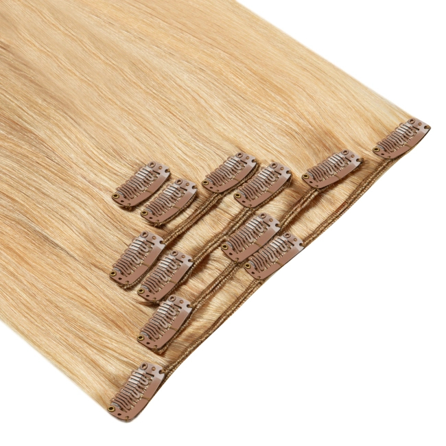 Włosy naturalne doczepiane Clip In 40cm 120 gram - kolor #18/22 Baleyage