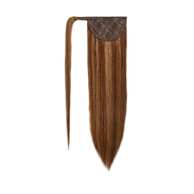 Włosy naturalne doczepiane Kucyk Kitka 40cm 65 gram - kolor #4/12 Baleyage