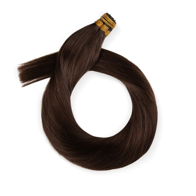 Włosy naturalne doczepiane na ringi 40cm 0,6g - kolor #2