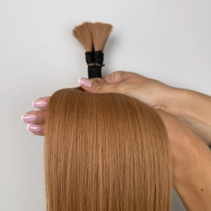 Włosy naturalne doczepiane Seria MAGIC Surowa kitka 50cm 25g - Kolor #10 Jasny Brąz