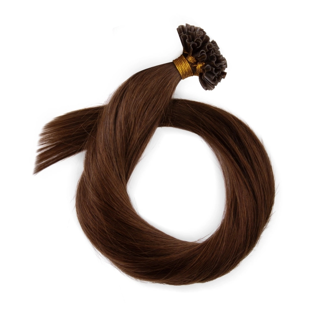 Włosy naturalne doczepiane na keratynę 40cm 0,6g 20 sztuk  - kolor #4