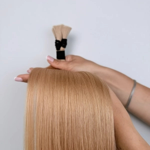Włosy naturalne doczepiane Seria MAGIC Surowa kitka 50cm 25g - Kolor #16 Ciemny Blond