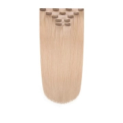 Włosy naturalne doczepiane Seria MAGIC Bezszwowe Ukryte Clip In 50cm 120 gram - Kolor #18A Perłowy Blond