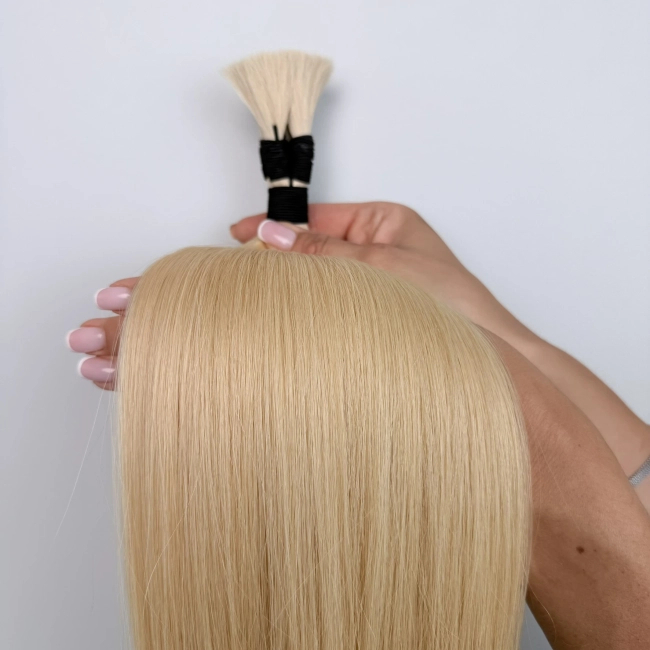 Włosy naturalne doczepiane Seria MAGIC Surowa kitka 60cm 25g - Kolor #26 Złoty Blond