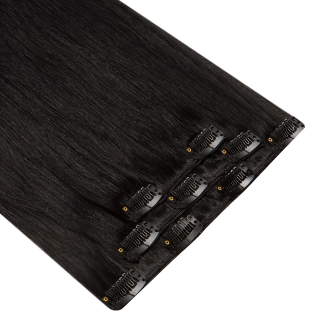 Włosy naturalne doczepiane Clip In 40cm 35 gram - kolor #1