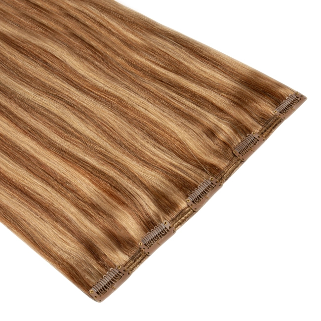 Włosy naturalne doczepiane Clip In 60cm 60 gram - kolor #20/14 Baleyage