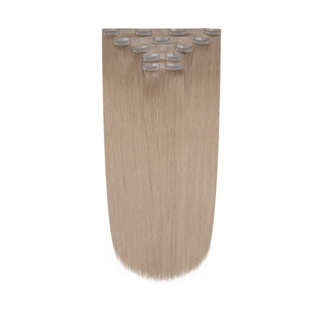 Włosy naturalne doczepiane Seria MAGIC Bezszwowe Ukryte Clip In 50cm 120 gram - Kolor #18 Beżowy Blond