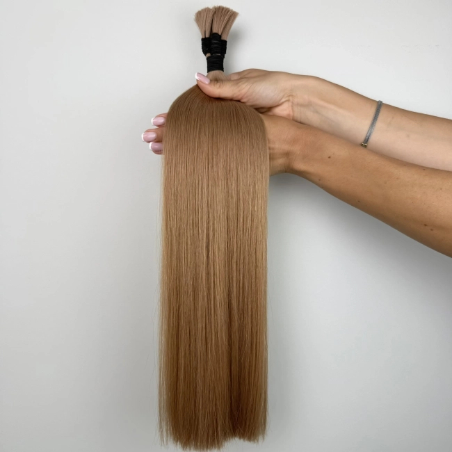 Włosy naturalne doczepiane Seria MAGIC Surowa kitka 60cm 25g - Kolor #12 Chłodny Brąz