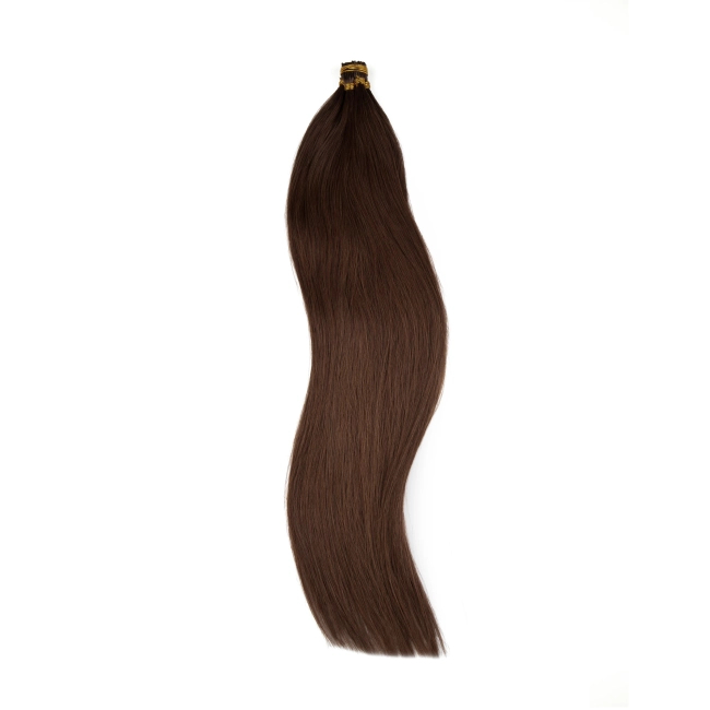 Włosy naturalne doczepiane na ringi 60cm 0,8g - kolor #4