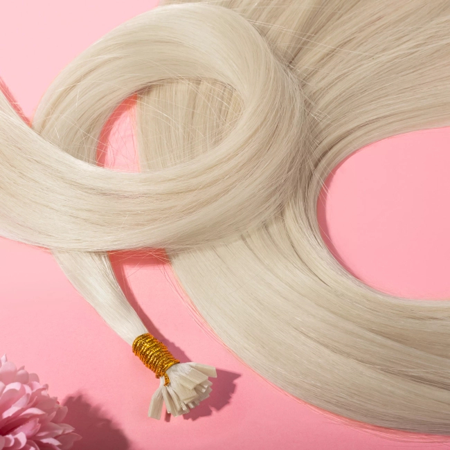 Włosy naturalne doczepiane Seria MAGIC Mini Bondes Flat 60cm 0,8g 20szt - Kolor #1001