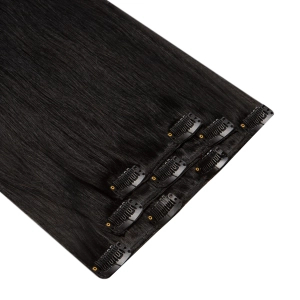 Włosy naturalne doczepiane Clip In 50cm 60 gram - kolor #1