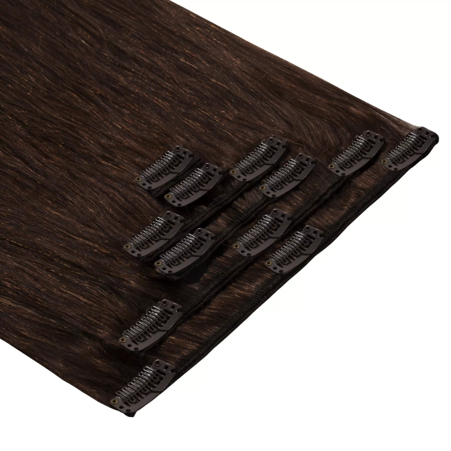 Włosy naturalne doczepiane Clip In 40cm 120 gram - kolor #2