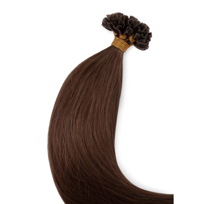 Włosy naturalne doczepiane na keratynę 40cm 0,6g 20 sztuk  - kolor #4