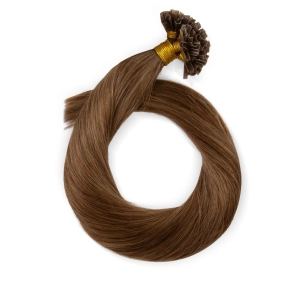Włosy naturalne doczepiane na keratynę 50cm 0,5g 20 sztuk - kolor #8