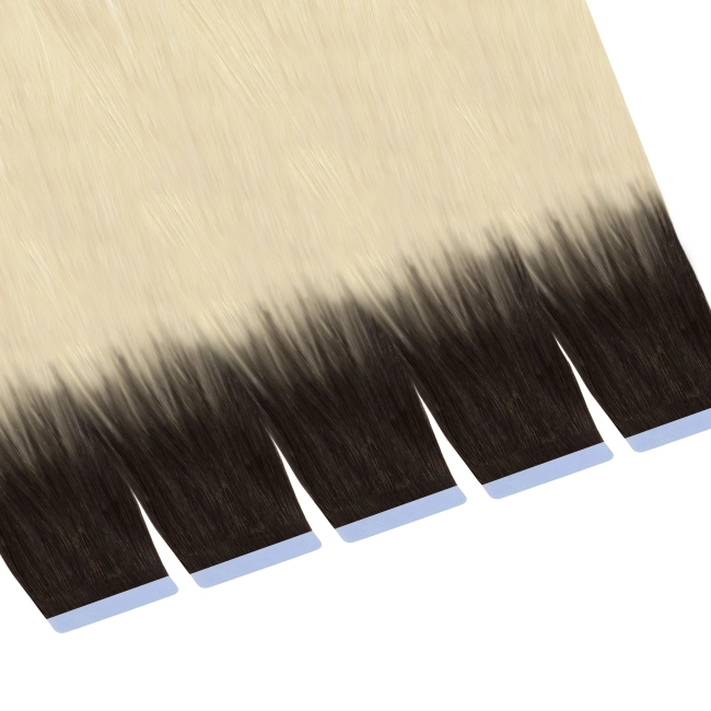 Włosy naturalne doczepiane Seria MAGIC Tape On Kanapki 60cm - Kolor Ombre #2/#613