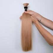 Włosy naturalne doczepiane Seria MAGIC Surowa kitka 60cm 25g - Kolor #18 Beżowy Blond