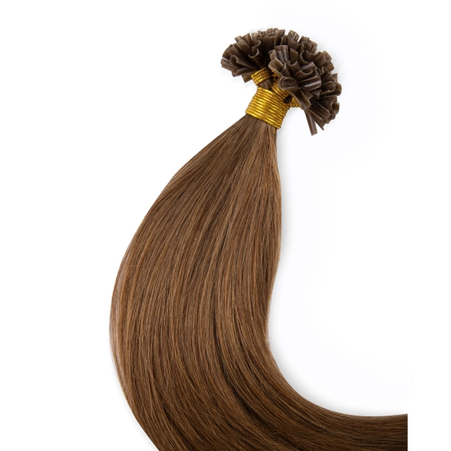 Włosy naturalne doczepiane na keratynę 50cm 0,5g 20 sztuk - kolor #8
