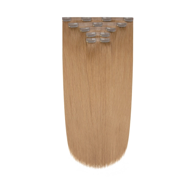 Włosy naturalne doczepiane Seria MAGIC Bezszwowe Ukryte Clip In 50cm 120 gram - Kolor #12 Chłodny Brąz