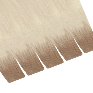 Włosy naturalne doczepiane Seria MAGIC Invisible Tape On 60cm - Kolor Ombre #12/#1001