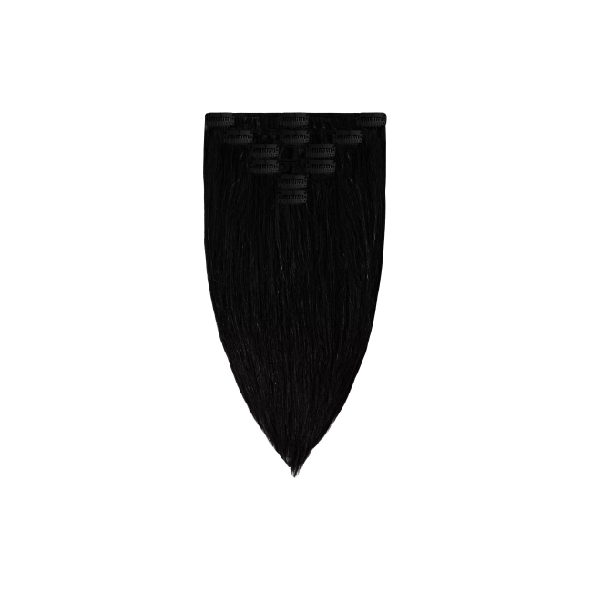 Włosy naturalne doczepiane Clip In 40cm 120 gram - kolor #1