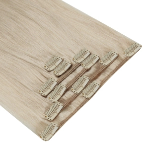 Włosy naturalne doczepiane Clip In 50cm 70 gram - kolor #Silver