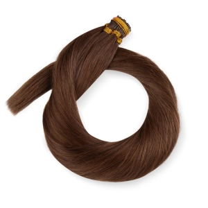 Włosy naturalne doczepiane na ringi 50cm 0,8g - kolor #4