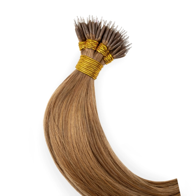 Włosy naturalne doczepiane na nano ringi 50cm 1g 20 sztuk  - kolor #12