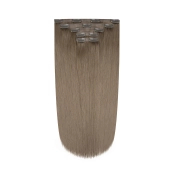 Włosy naturalne doczepiane Seria MAGIC Bezszwowe Ukryte Clip In 40cm 90 gram - Kolor #8 Kawa