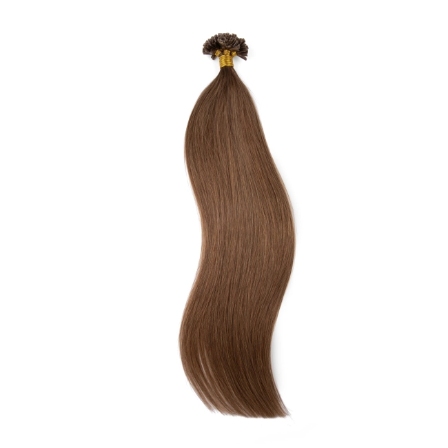 Włosy naturalne doczepiane na keratynę 50cm 0,5g 20 sztuk - kolor #8