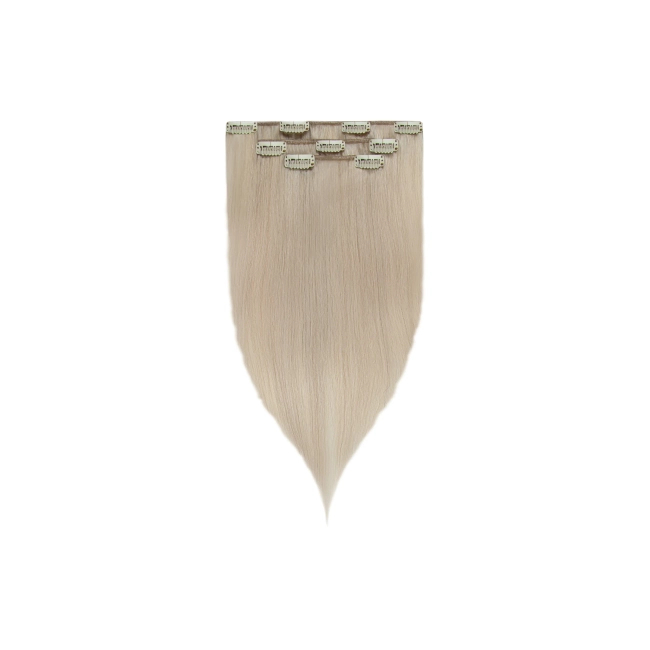 Włosy naturalne doczepiane Clip In 40cm 35 gram - kolor #Silver