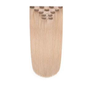 Włosy naturalne doczepiane Seria MAGIC Bezszwowe Ukryte Clip In 50cm 120 gram - Kolor #18A Perłowy Blond