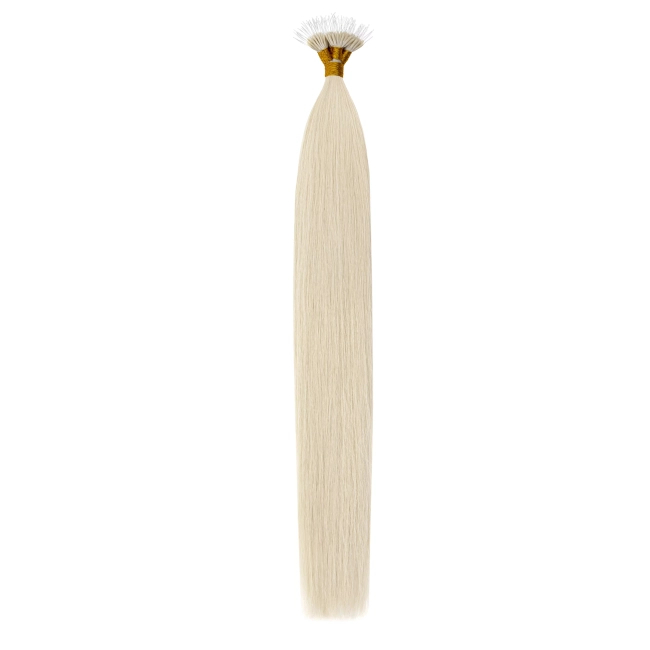 Włosy naturalne doczepiane Seria MAGIC Nanoringi Light 50cm 0,8g 20szt - Kolor #1001