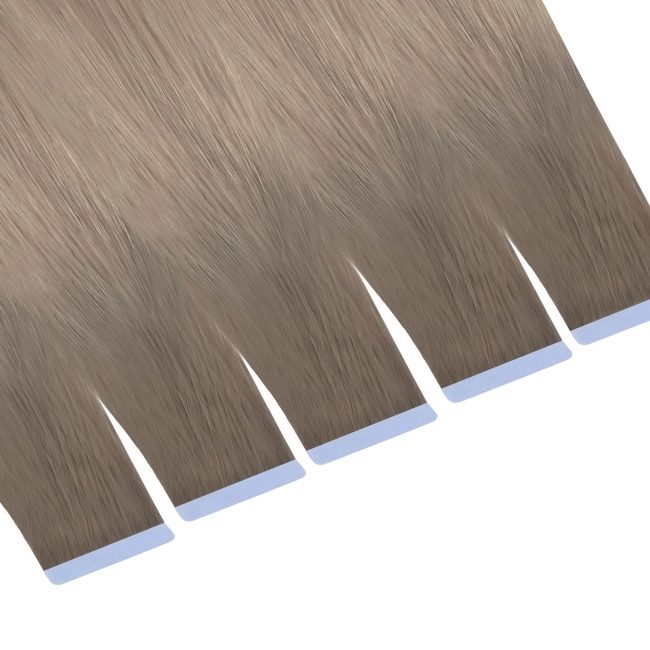 Włosy naturalne doczepiane Seria MAGIC Tape On Kanapki 60cm - Kolor Ombre #8/#18