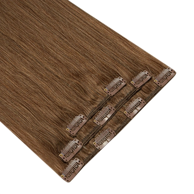 Włosy naturalne doczepiane Clip In 60cm 70 gram - kolor #8