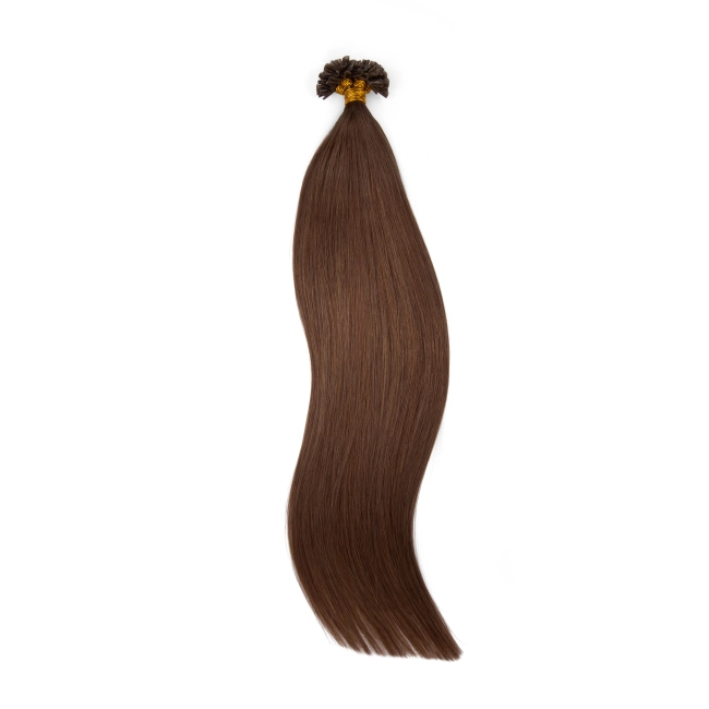 Włosy naturalne doczepiane na keratynę 40cm 0,6g 20 sztuk  - kolor #6