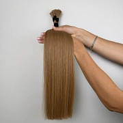 Włosy naturalne doczepiane Seria MAGIC Surowa kitka 60cm 25g - Kolor #8 Kawa