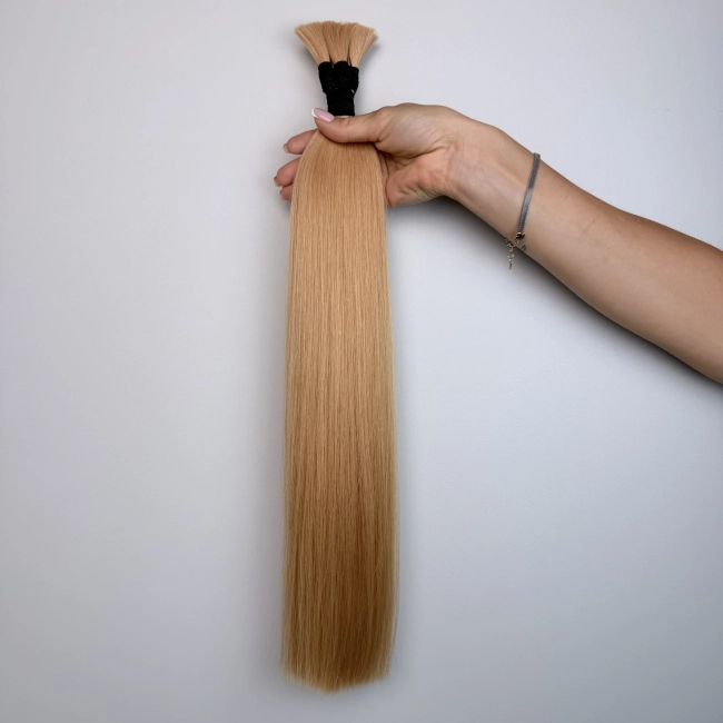 Włosy naturalne doczepiane Seria MAGIC Surowa kitka 50cm 25g - Kolor #24 Miodowy Blond