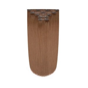 Włosy naturalne doczepiane Seria MAGIC Bezszwowe Ukryte Clip In 50cm 120 gram - Kolor #7A Czekolada