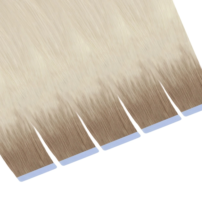 Włosy naturalne doczepiane Seria MAGIC Tape On Kanapki 40cm - Kolor Ombre #12/#1001