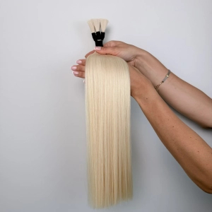 Włosy naturalne doczepiane Seria MAGIC Surowa kitka 50cm 25g - Kolor #613 Jasny Blond