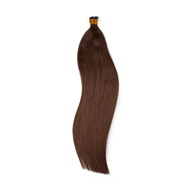 Włosy naturalne doczepiane na ringi 50cm 0,8g - kolor #6