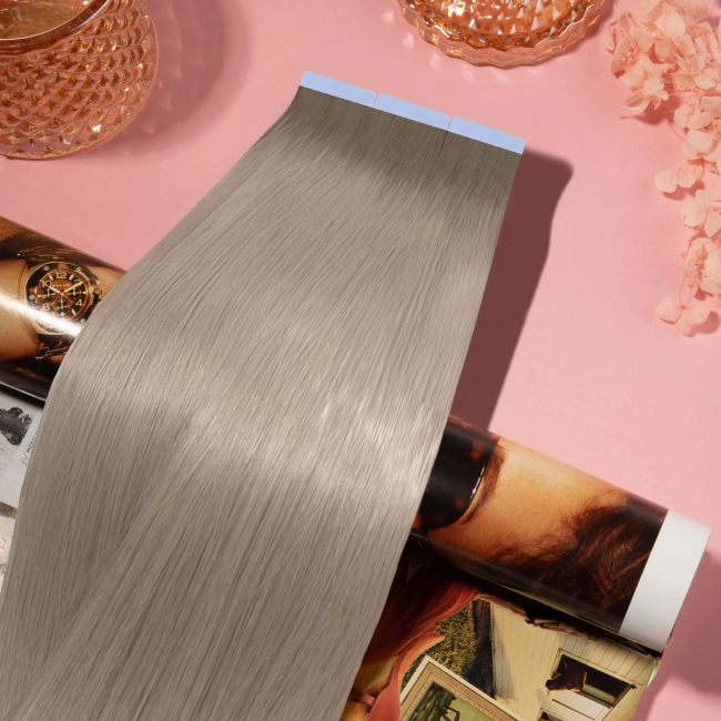 Włosy naturalne doczepiane Seria MAGIC Tape On Kanapki 60cm - Kolor Ombre #8/#18