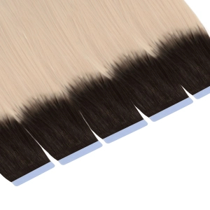 Włosy naturalne doczepiane Seria MAGIC Tape On Kanapki 50cm - Kolor Ombre #2/#18A