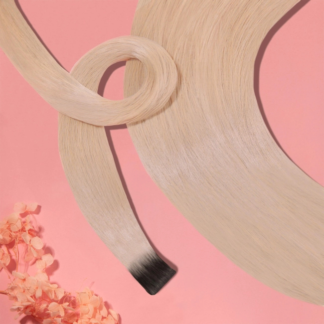 Włosy naturalne doczepiane Seria MAGIC Invisible Tape On 40cm - Kolor Ombre #2/#18A
