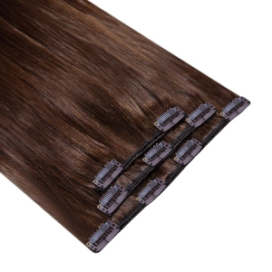 Włosy naturalne doczepiane Clip In 40cm 60 gram - kolor #4