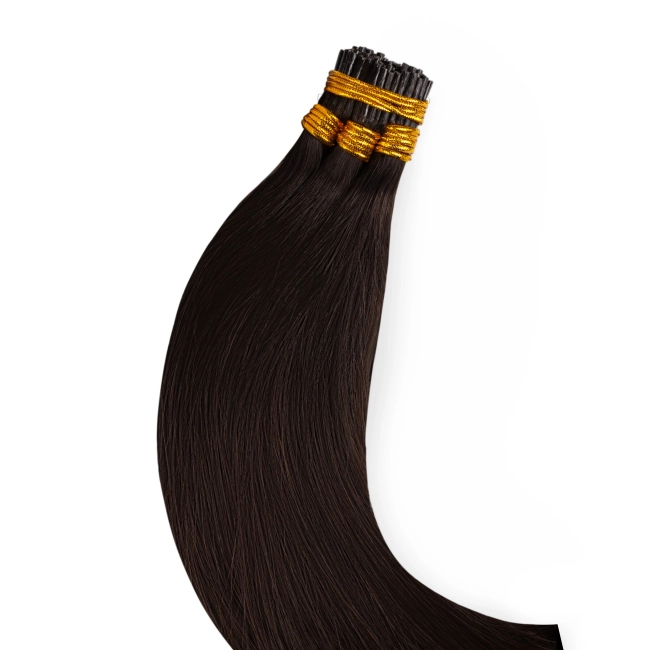 Włosy naturalne doczepiane na ringi 50cm 0,8g - kolor #1B