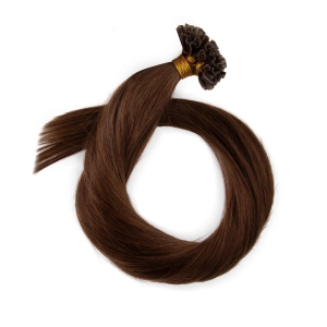 Włosy naturalne doczepiane na keratynę 40cm 0,6g 20 sztuk  - kolor #4